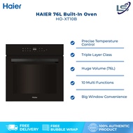 HAIER 76L Built-In Oven Black HO-XT10B | Precise Temperature Control | Triple Layer Glass | Huge Vol