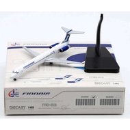 ของขวัญเครื่องบินสะสมโลหะผสม XX40102 JC Wings 1:400 Finnair MCDONNELL Douglas MD-83 โมเดลเครื่องบินเ