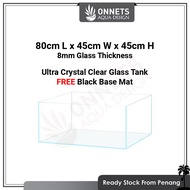 2ft 3ft 4ft Ultra Crystal Clear Aquarium Planted Aquascaping Marine Fish Tank 金晶超白缸鱼缸草缸