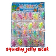 WHOLESALE 10pcs Squishy Jelly Gecko Gecko Colorful Gecko