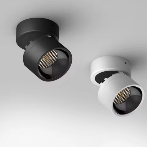 No open hole open mounting spot light folding light led background wall downlight sky lantern Porch 