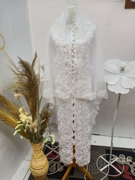 KEBAYA AKAD PUTIH TANPA PAYET FREE SLAYER HIJAB