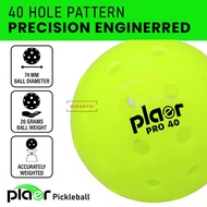 PLAER Outdoor Pickleballs Pro 40 - 40 holes (Franklin X40 equivalent)