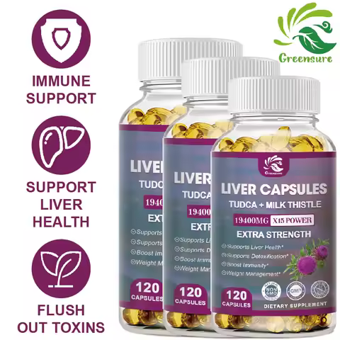 Greensure Organic Milk Thistle Extract Capsule | Dandelion | Artichoke Extract | Beet Root | - 60/12