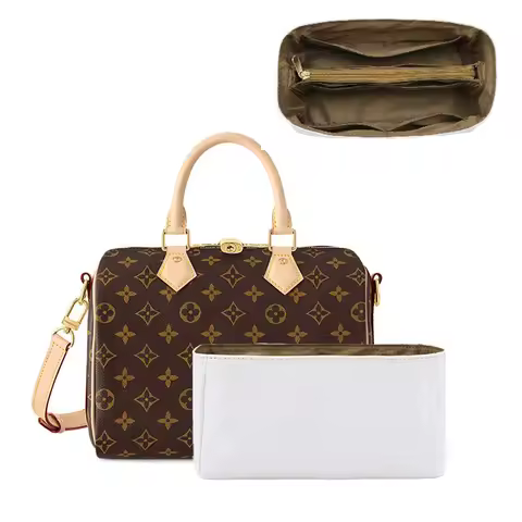 Purse Organizer Insert for handbag，Dupont paper Ultra-Light weight Bag Organizer Insert for LV Speed