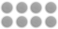 Rockville (8) CCL6T White 70V 6" Commercial Ceiling Speakers 4 Restaurant/Office