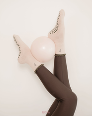 ROVA - Olive Heart Premium grip socks (pilates socks/socks ถุงเท้าพิลาทิส)
