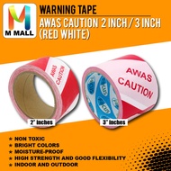 ZEBRA WARNING TAPE 2" / ZEBRA WARNING TAPE 3" (AWAS CAUTION) RED WHITE