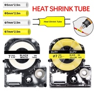 Heat Shrink Tube Tape 5/7 Mm. SU5Y SU5S SU3Y SU3W Compatible With Epson Tag For Pinterest LW400 LW50