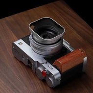 Haoge Sqret for Fujifilm XF23mm F2.8 R WR Lens Hood Sier ,With Metal Cap on Fuji X-E5