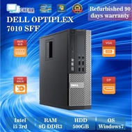 Core i5 8GB RAM 500GB HDD Dell Optiplex 7010 SFF desktop PC Refurbished computer CPU 90 days warrant