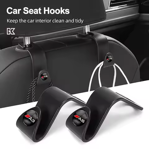 2Pcs Car Hooks Rear Seat Holder Storage Bracket For Audi A3 A4 A5 A6 A7 A1 A2 A8 Q1 Q2 Q3 Q4 Q5 Q6 Q