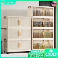 50CM-80CM Multipurpose Double Side Opening Foldable Storage Cabinet Foldable Storage Box With Roller