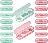Travel Floss Case 16 PackPortable Flosser Holder Container with 160 PCS Floss Pick Dental Flossers f