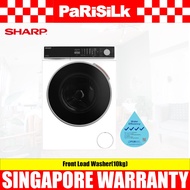 Sharp ES-FW1014SW Front Load Washer(10kg)(Water Efficiency Class 4)