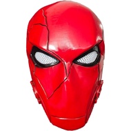 Red Hood Helmet Latex Mask Cosplay Party Supplies Halloween Costume Props