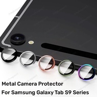 Metal Camera Protector For Samsung Galaxy Tab S9 Ultra SM-X910 X916B X918U S9 S9 Plus FE 12.4 inch Back Lens Tempered Screen Glass For Samsung Tab S9Ultra Lens Ring