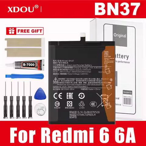 Brand New BN37 3000mAh Battery For Xiaomi Redmi 6 Redmi6 Redmi 6A BN37 Phone Replacement Batteries