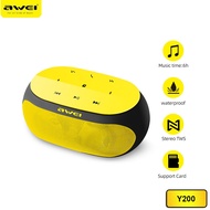 Awei Y200 Portable Speaker Outdoor Powerful Bluetooth Speaker Bass Stereo Sound 6hours Music Time Wireless Speaker Soundbar