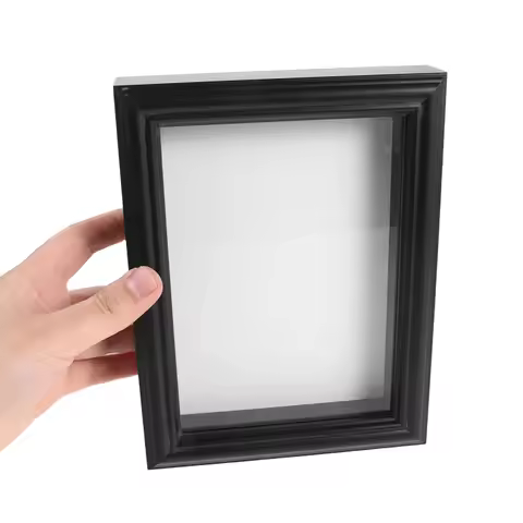 7 Inch Specimen Shadow Frame Wooden Insect Display Case Transparent Glass Butterfly Specimen Photo H