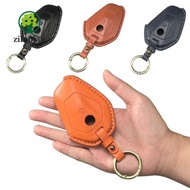 ZILUOLAN Motorcycle Key Cover​, Anti-Scratch Custom Fit​ ​Leather Key ​, ​Magnetic Closure​ Retro Ke