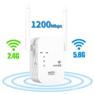 2.4G 5Ghz WIFI Booster Repeater Wireless Wi fi Extender 1200Mbps Network Amplifier 802.11N Long Range Signal Wi-Fi Repet