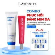 [Free 5 Sample Serum B5] COMBO to restore bright and smooth skin - Cream 50ML & Labonita Red Hot Ton