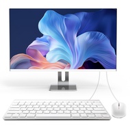 All-in-One Desktop Computer, 24" FHD N5095 8GB RAM, 512GB SSD, Quad-Core Windows 11, Wired Keyboard