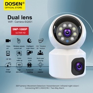 DOSEN Cctv Wireless Connect Phone indoor Dual Lens 5MP CCTV Camera  for house Wifi/4G 360 Panoramic 