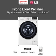 LG 9KG Inverter Front Load Washing Machine FV1409S4W | AI Direct Drive and Steam Mesin Basuh 洗衣机​​​​