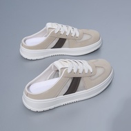 Langkaiwei X Sandals Ladies New Style One-Pedal White Shoes L9V0