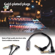 THETEAI 1/4in Stereo to Dual 6.35mm Mono, 30cm Length 6.35mm Connector 6.35mm Female to Dual Male, F