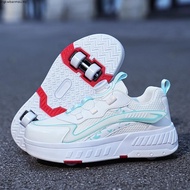 New【original】Ship Now  Kids heelys LED illuminated dual wheel high heels sneakers for children's rol