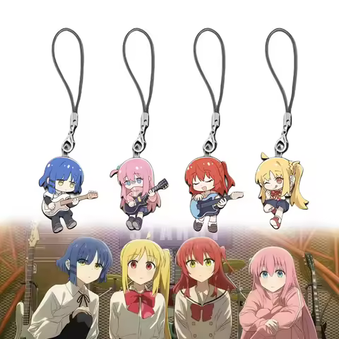 Bocchi The Rock Gotoh Hitori Ijichi Nijika Yamada Ryo Kita Ikuyo Cosplay Key Chain Acrylic Pendant P