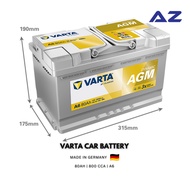 [NEW] VARTA CAR Battery 80Ah AGM (A6) CCA - 800Amps | Made in Germany