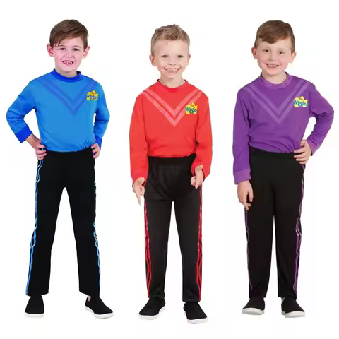 Dress up Wiggles Boys Dance outfit costume Ballet Suit 2pcs 1set suitable 3-9years Simon costume