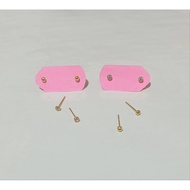 MATA Nose Eye & Plain Piercing Earrings 6K Light Gold Gold Earring