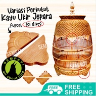 SEMPATI Kaki Sangkar Kandang Burung Derkuku Perkutut Satu 1 Set 4 Pcs Mahkota Sikilan Aksesoris Sang