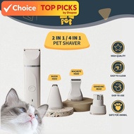 EZPET🐱 4in1 Pet Shaver Nail Trimmer Grooming Trimmer Rechargeable Cat Dog Clipper Cordless Shaver宠物剃