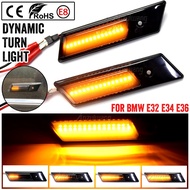 For BMW E32 E34 E36 1990-1996 M3 3 5 7 Series Led Dynamic Turn Signal Light Side Marker Fender Seque