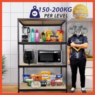 🐘 HYPERACK™️ Livin Rack Adjustable 4 Tier Metal Boltless Rack Rak Besi Bertingkat Rak Dapur Rack She