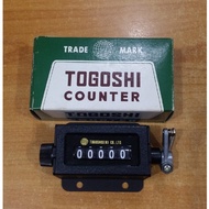 Togoshi RS-5 5-Digit Mechanical Counter With Base