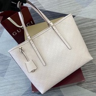 閒置Gucci古馳 GG Emblem 壓花五金托特包 香港閒置