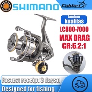 Shimano reel Pancing Spinning 5.2:1 high speed Reel fishing reel Gulungan Pancing Mesin Rill Pancing Rod  reel casting