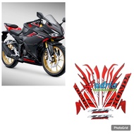 Striping sticker Honda CBR 150r 2025 std black matte motorcycle body strip cbr150r