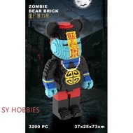 MOC Zombie BearBrick blocks Zombie Block