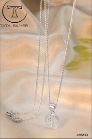 TATA SILVER Genuine 925 Italy Silver Snowflake Necklace for women