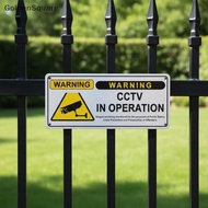 GG Reflective Metal CCTV Sign 24 Hours Video Surveillance Warning Board for Shop Mall Entrance Water