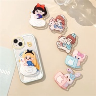 (SG READY STOCK) Cute Snow White Princess Carousel Foldable Phone Grip Christmas Gift Idea