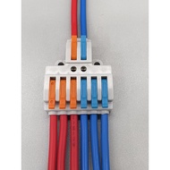 2 In 6 Out Quick Connection Terminal Wire Butt Connector Parallel Wire Connector Wire Connector Push